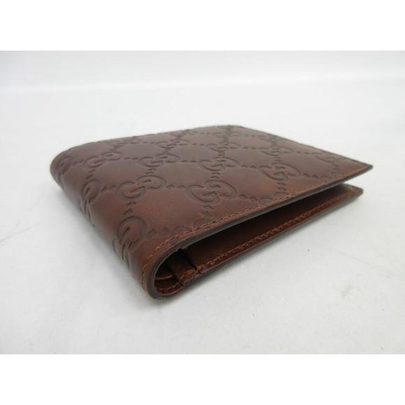 GUCCI Guccisima Bifold Wallet Brown Leather - Picture 3 of 9